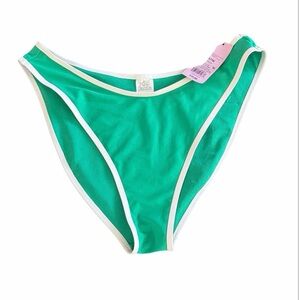 wild fable NWT Women’s Green Bikini Bottom with White Trim Size XL (16)